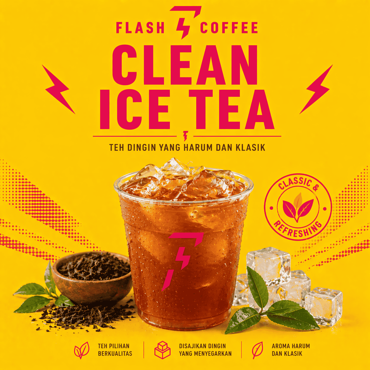 Clean Ice Tea Flash Coffee
